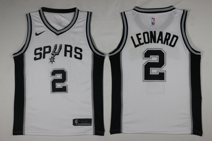 Men San Antonio Spurs 2 Leonard White Game Nike NBA Jerseys